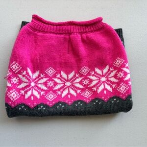 Fuchsia XL Worthy Dog Sweater - Ski Lodge